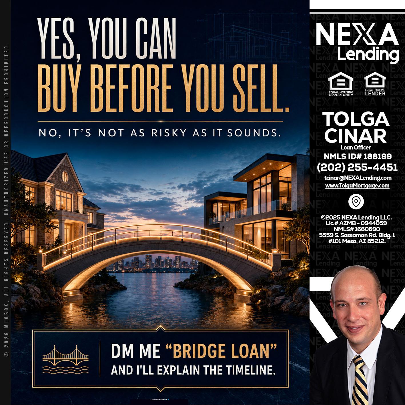 YES, YOU CAN - Tolga Cinar -Mortgage Loan Originator