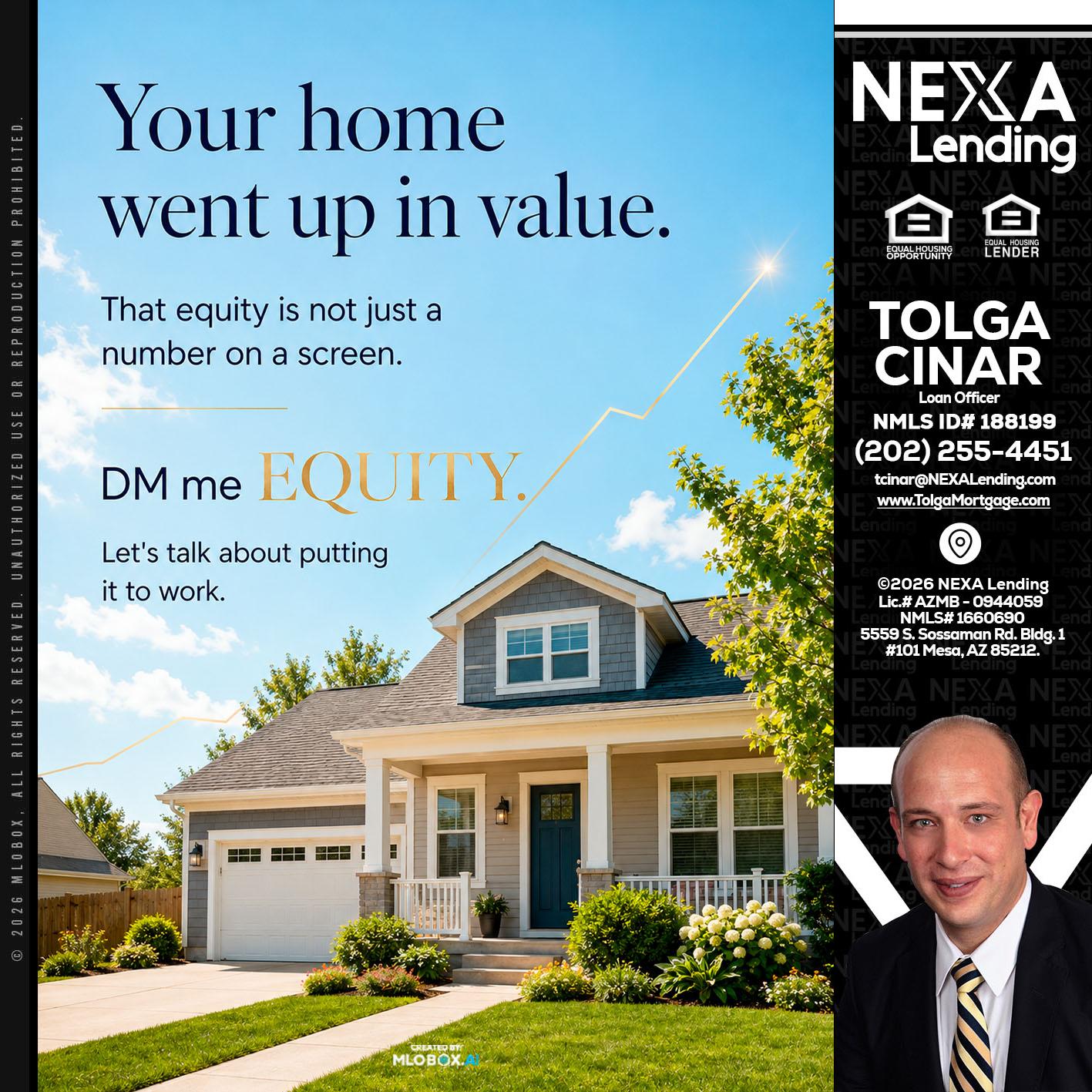 YOUR HOME - Tolga Cinar -Mortgage Loan Originator