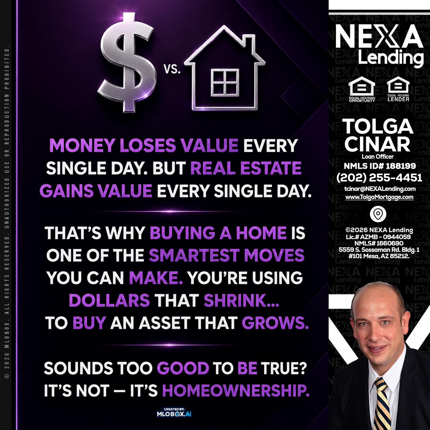MONEY LOSES - Tolga Cinar -Mortgage Loan Originator