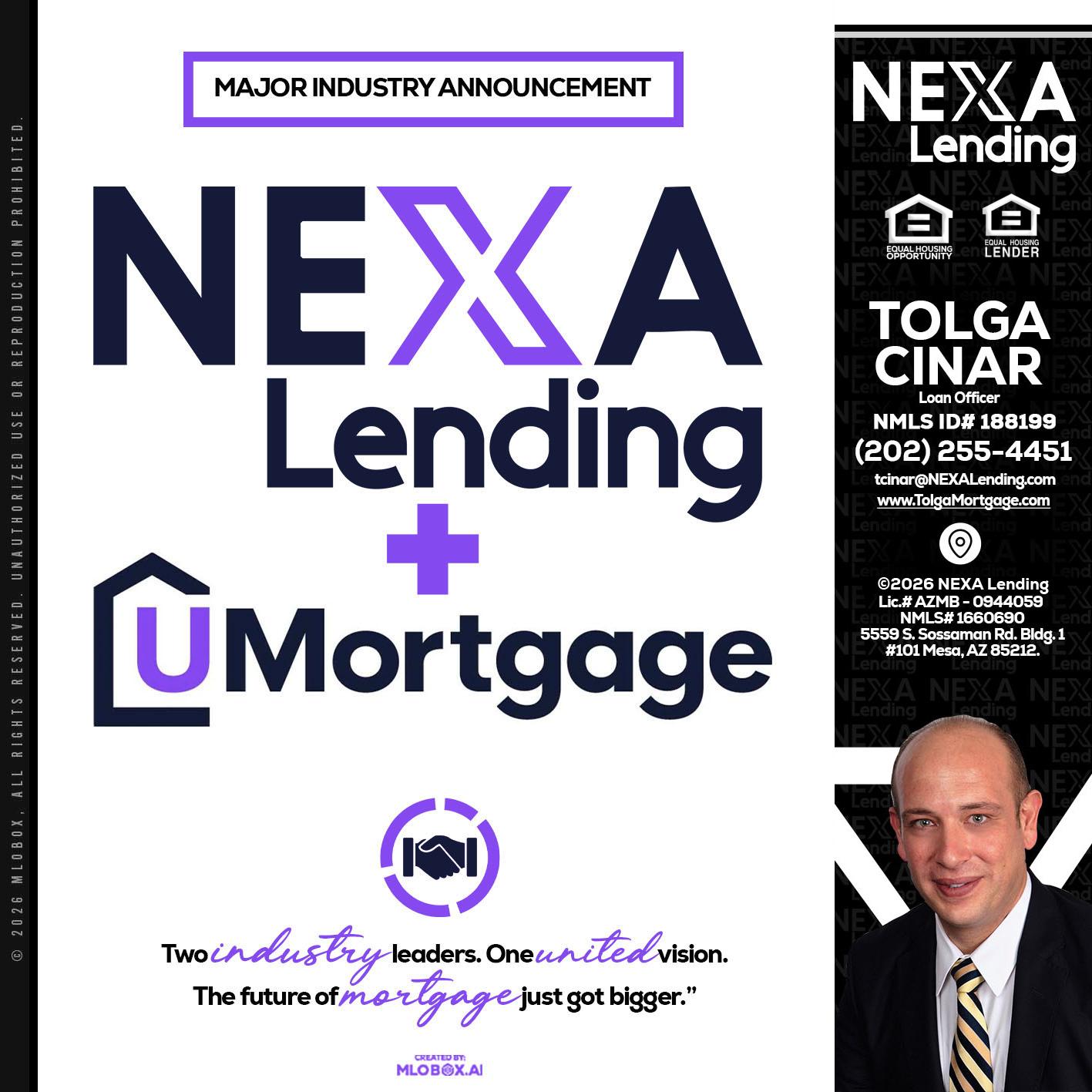 NEXA LENDING U MORTGAGE - Tolga Cinar -Mortgage Loan Originator