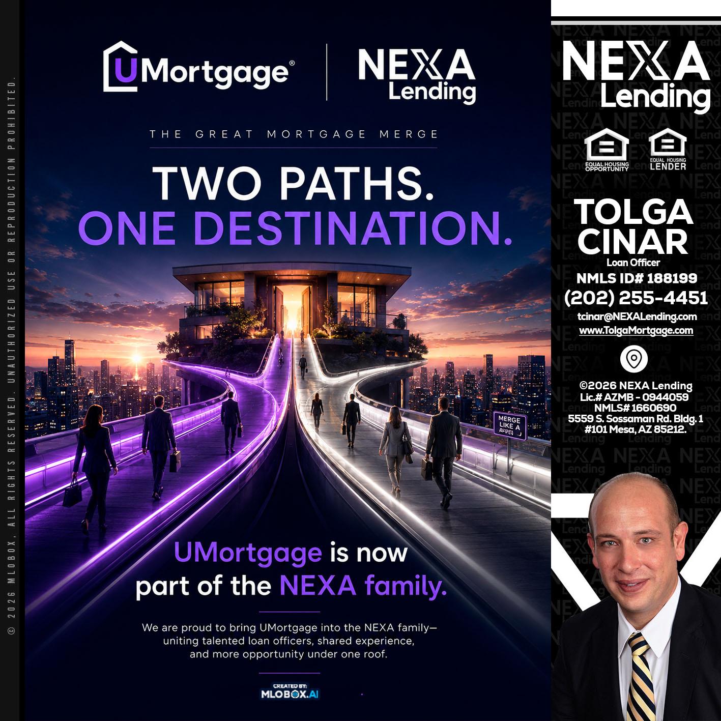 two path - Tolga Cinar -Mortgage Loan Originator