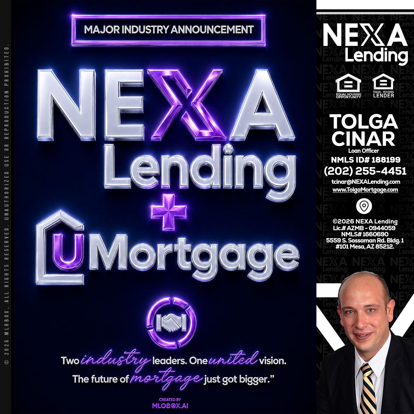 NEXA LENDING U MORTGAGE - Tolga Cinar -Mortgage Loan Originator