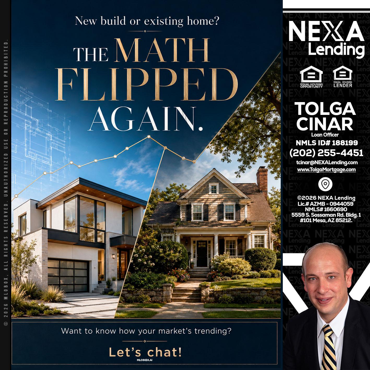 THE MATH FLIPED - Tolga Cinar -Mortgage Loan Originator