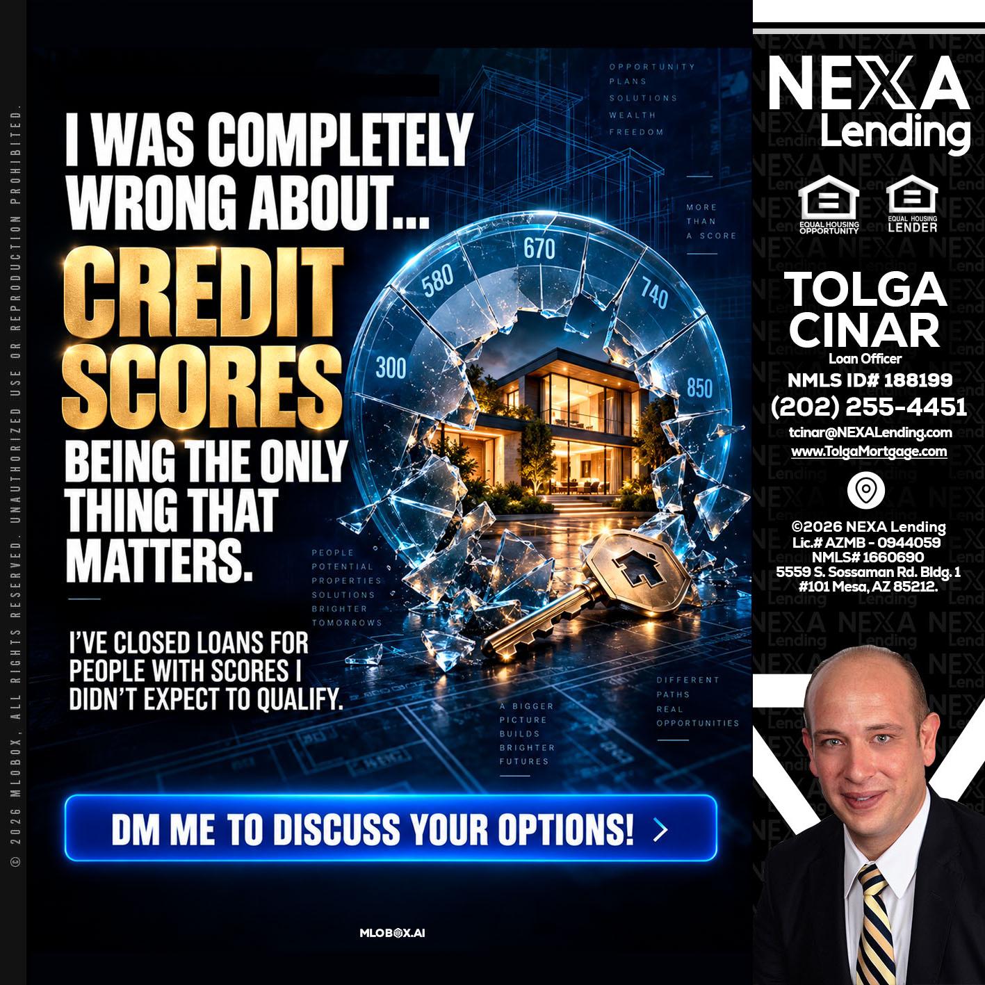 I WAS COMPLETY - Tolga Cinar -Mortgage Loan Originator