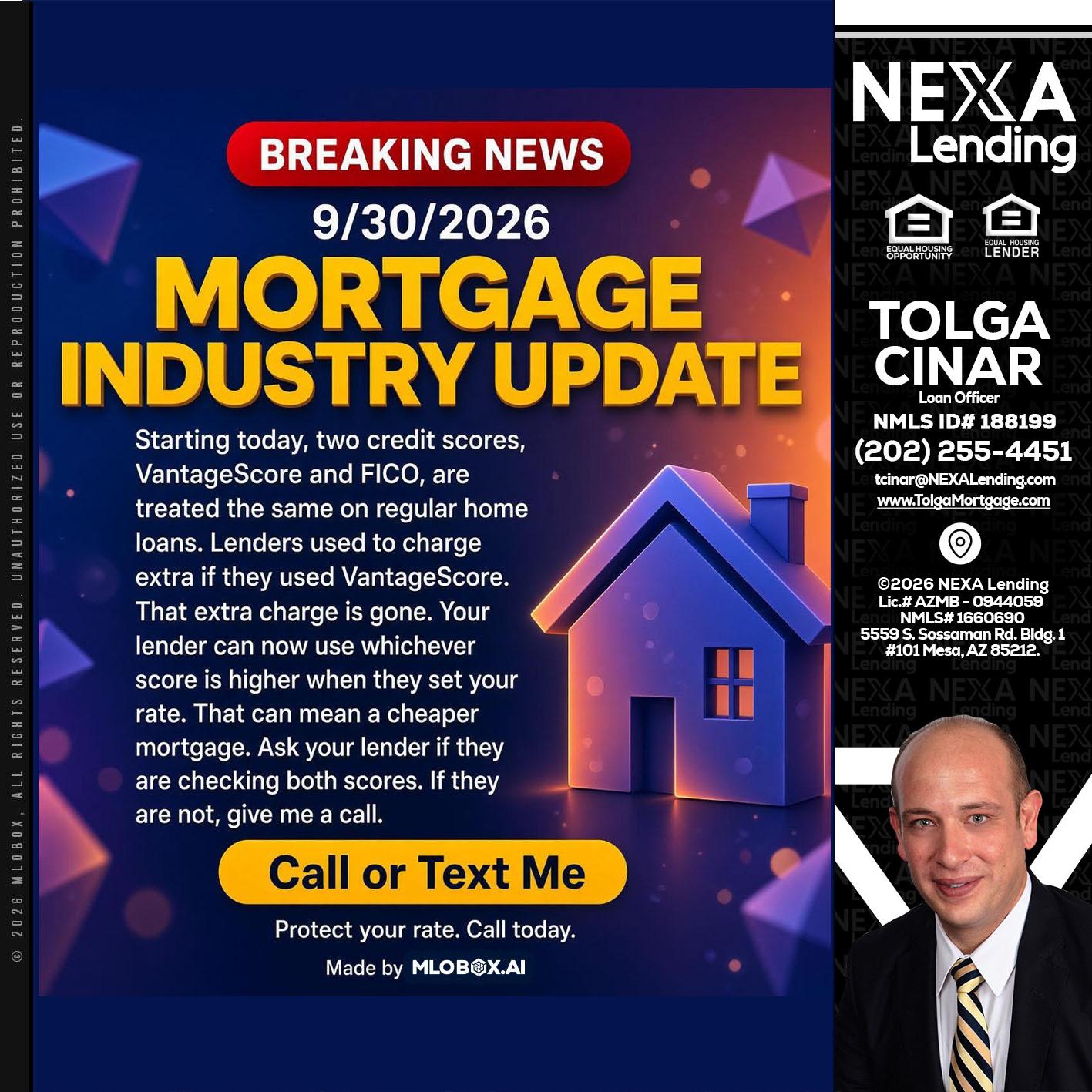 BREAKING NEWS - Tolga Cinar -Mortgage Loan Originator