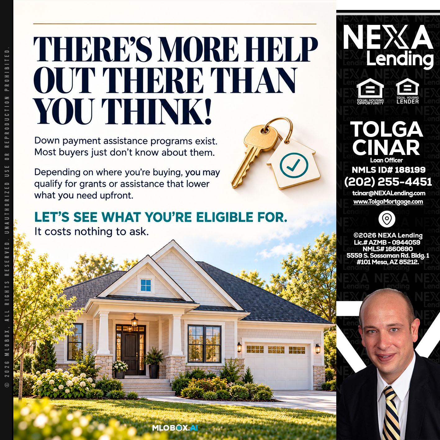 THERES MORE - Tolga Cinar -Mortgage Loan Originator