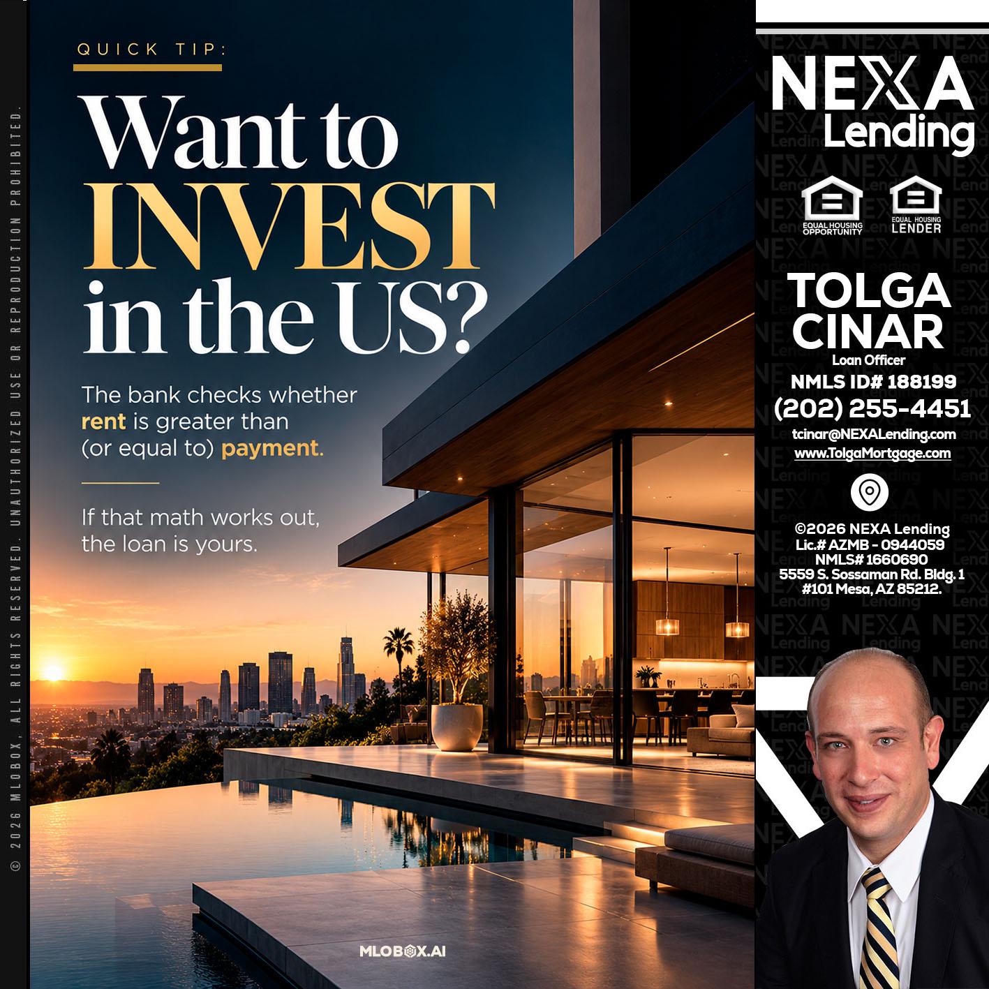 QUICK TIP - Tolga Cinar -Mortgage Loan Originator