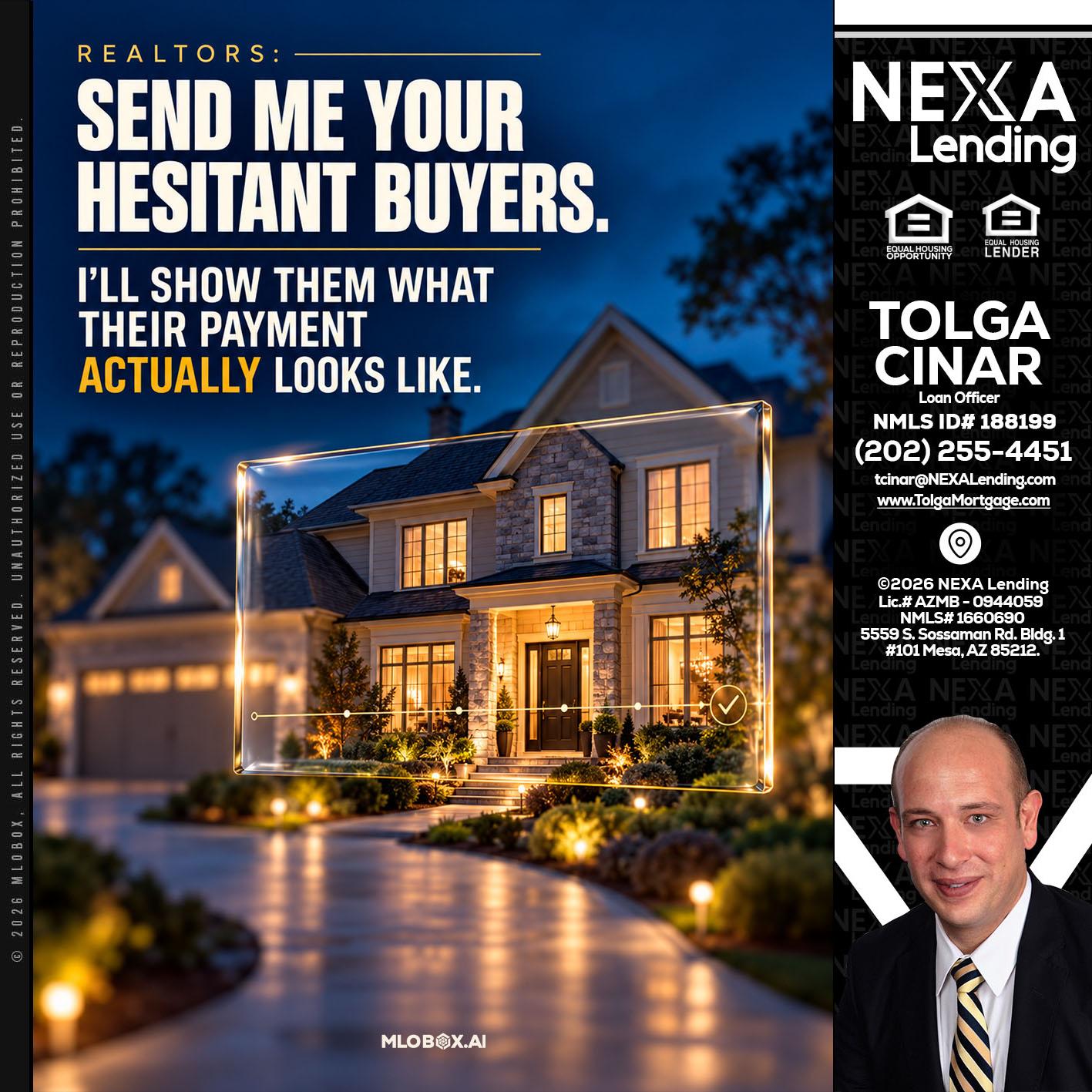 REALTOR - Tolga Cinar -Mortgage Loan Originator